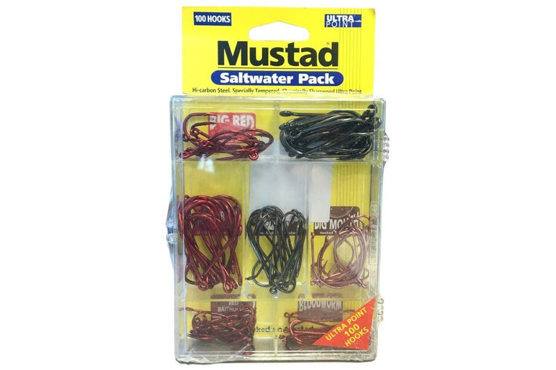 Mustad Saltwater Assorted Hooks Pack x 100