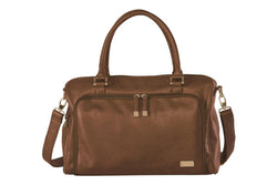 Isoki: Double Zip Satchel - Redwood Chestnut