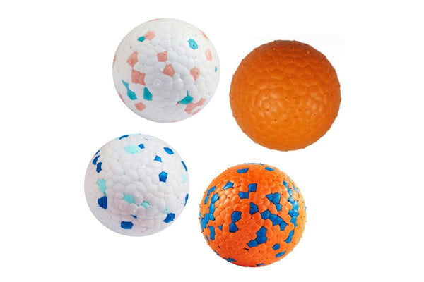 4pcs Bouncy Balls for Dogs Small Breed Lightweight Durable Solid Dog Ball S