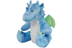 Mumbles Zippie Soft Dragon Plush Toy (Blue) (One Size)