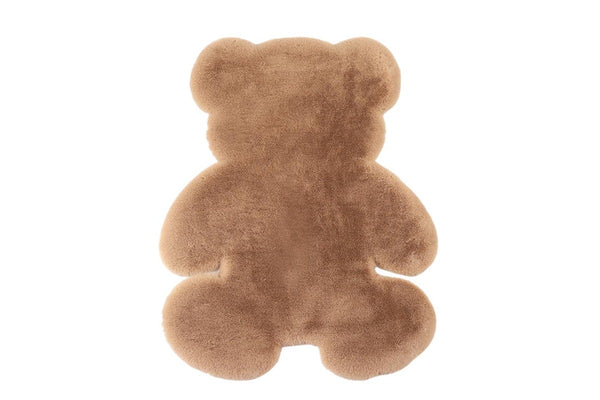 Bear Shaped Rug Super Soft Carpet Antiskid Mat 60 x 45cm Khaki