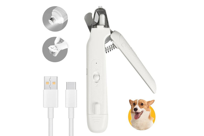 PETSWOL 2-in-1 Rechargeable LED Pet Nail Grinder & Clipper