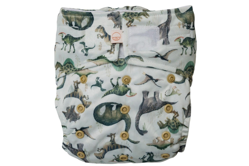 Nestling: Sassy Simple Nappy Complete - Dinosaurs (One Size)