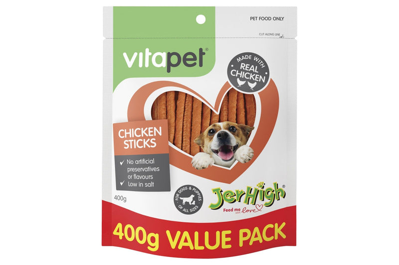 Vitapet: Jerhigh Chicken Sticks (400g)