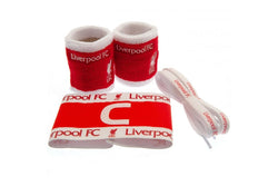 Liverpool FC Crest Accessories Set (Pack of 4) (Red/White) (One Size)