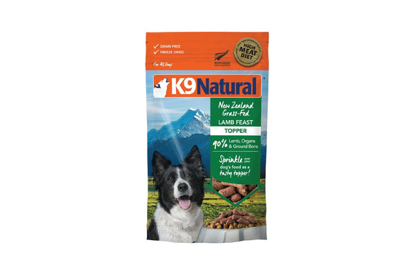 K9 Natural: Freeze-Dried Dog Food Topper Lamb 142g