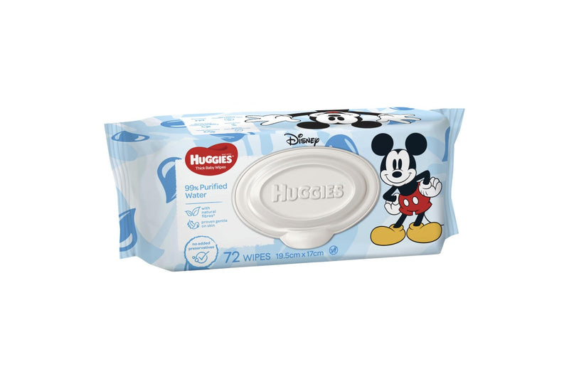 Huggies Baby Wipes - 99% Purified Water (72 Wipes)