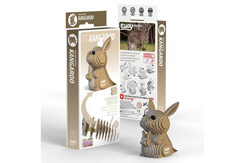 Eugy: Kangaroo - 3D Cardboard Model