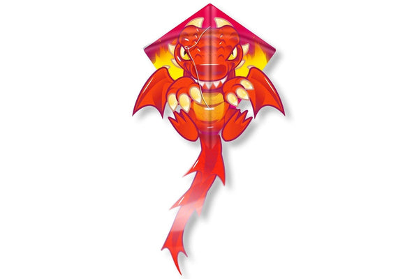 Kites Ready 2 Fly: Pop Up Nylon Diamond Kite - Dragon