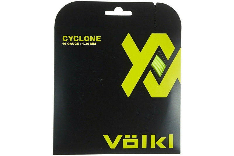 1 Pack Volkl Cyclone 16g/1.30mm Tennis Racquet Strings - Neon Yellow