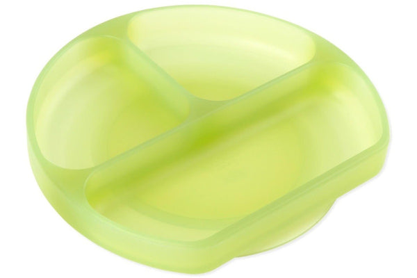 Bumkins: Jelly Silicone Grip Dish - Green Jelly