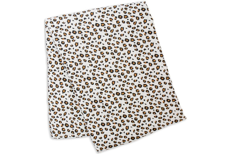 Lulujo: Muslin Bamboo Swaddle - Leopard