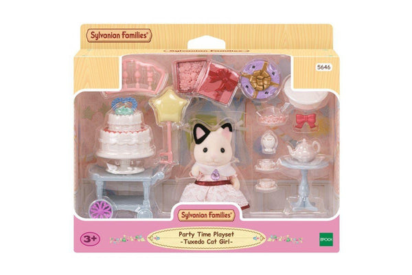 Sylvanian Families: Party Time Playset - Tuxedo Cat Girl