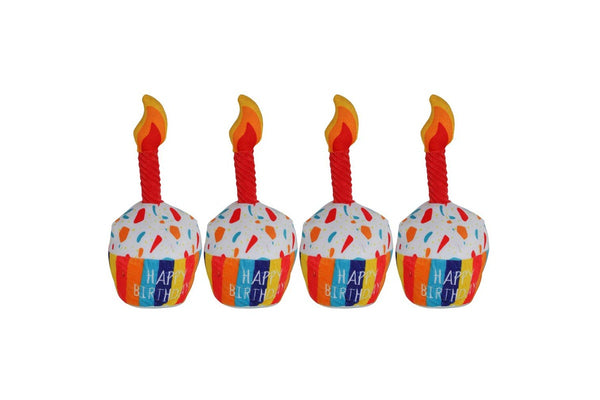 4x Pro Pet Max Cup Cake Pet Plush Interactive Play Toy Outdoor Accesories 24cm