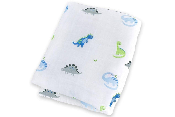 Lulujo: Muslin Cotton Swaddle - Prehistoric Pal