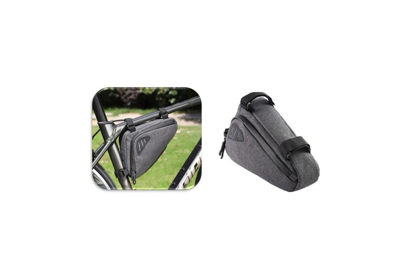 Triangle Bike Frame Storage Bag Strap On Tube Bag Under Seat Pouch Pannier