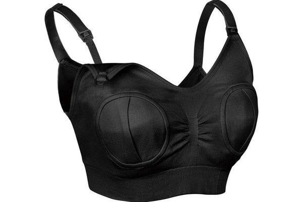 Haakaa: Hands-Free Pumping & Nursing Bra - Black (XL)