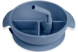 Haakaa: Silicone Divided Suction Bowl - Bluestone