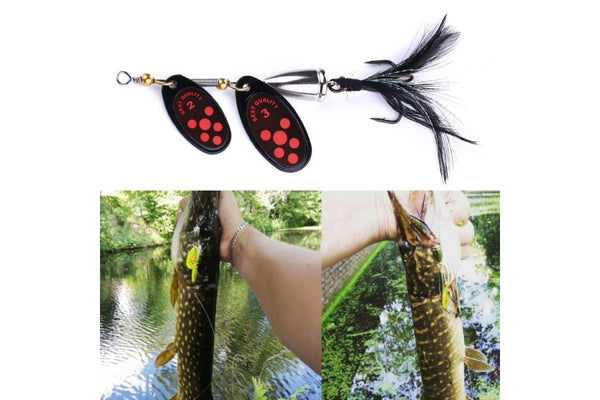 Feather Hook Rotating Sequin Road Lure 6.5cm 13g