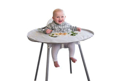 Tidy Tot: Bib & Tray Kit - Dove Grey