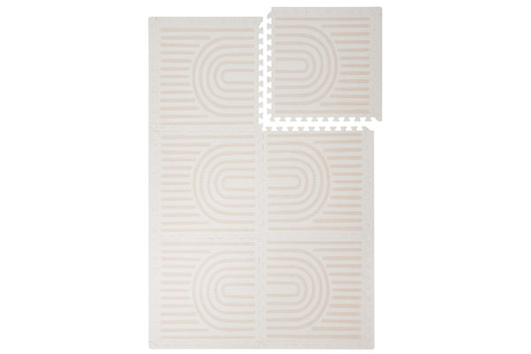 Toddlekind: Prettier Puzzle Playmat - Linear Linen