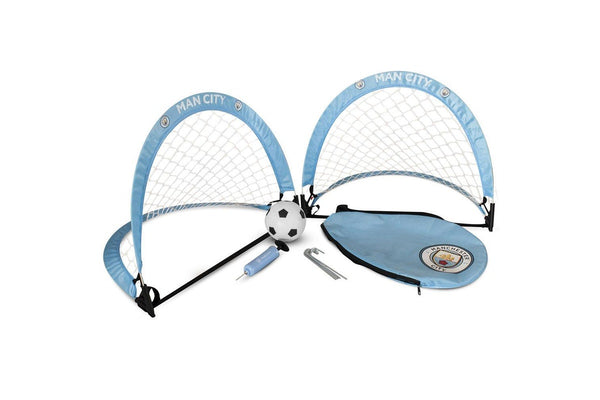 Manchester City FC Skill Goal Set (Sky Blue) (One Size)