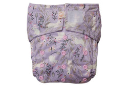 Nestling: Sassy Simple Nappy Complete - Lilac Bunnies (One Size)