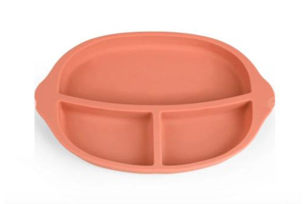 Haakaa: Silicone Divided Plate - Rust