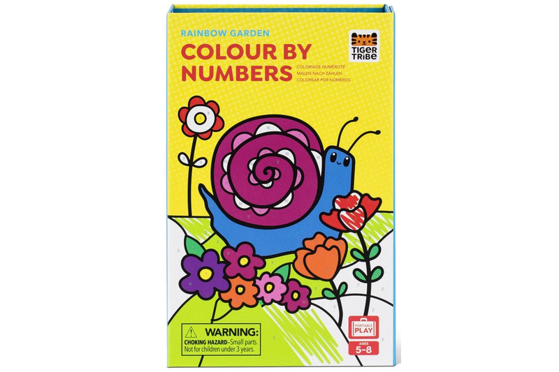 Tiger Tribe: Colour By Numbers - Rainbow Garden