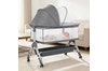 PlayPals Baby Cot Crib Bed Portable Bassinet Bedside Sleeper Adjustable Height