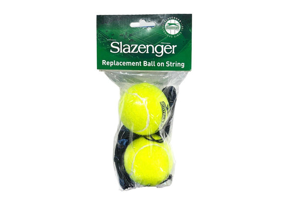 2pc Slazenger Replacement Tennis Trainer Practice Rebound Balls On 4m String