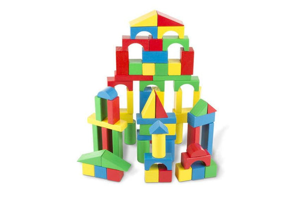 Melissa & Doug: Wood Blocks - 100-Piece Set