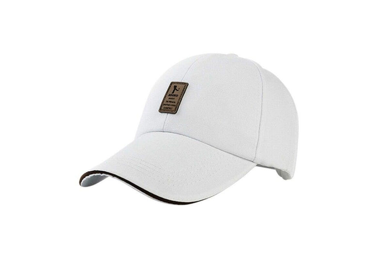 Men Fashion Baseball Hat White - Standard