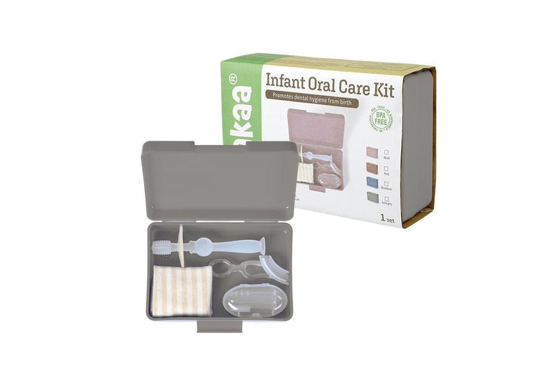 Haakaa: Infant Oral Care Kit - Suva Grey