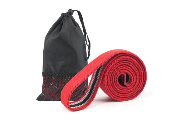 Fitness Long Resistance Bands Fabric Set Exercise Workout Elastic For Pull Up Woman Assist - Red