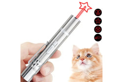 2Pcs Usb Rechargeable Multifunctional Laser Pointer For Cats Interactive Toy With Star And Butterfly Patterns