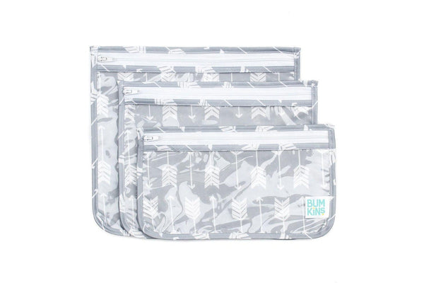 Bumkins: Clear Travel Bag - Arrow (3 pk)