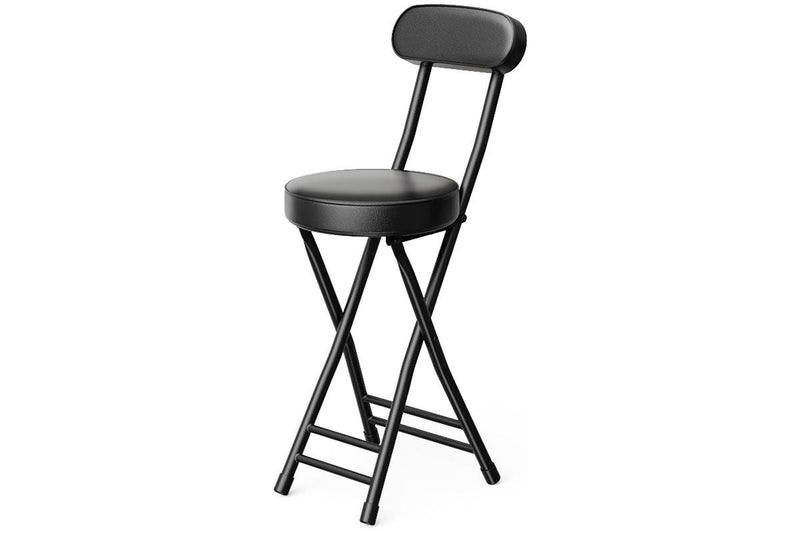 Folding Bar Stool - Black