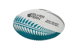 Silver Fern Pass Trainer Weighted Touch Rugby Ball - Size 4