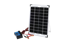 12v 10w Solar Panel Kit Mono Caravan Regulator Rv Camping Power Charging