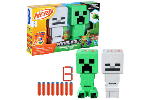 Nerf: Minecraft - Creeper & Skeleton Mob Pack