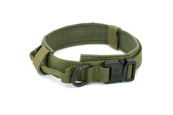 Adjustable Military Tactical Dog Collars With Handle - Army Green - L (43-50Cm)