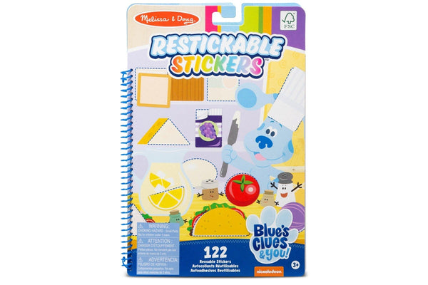 Melissa & Doug: Blue's Clues & You! Restickable Stickers - Shapes/Colours