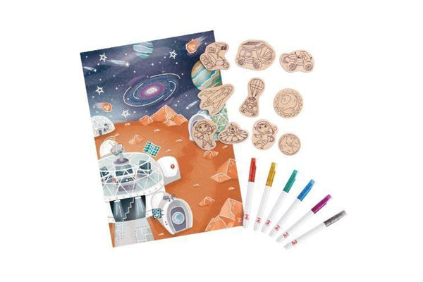 Hape: Storytelling DIY Magnets Mars Space Life