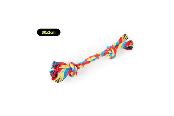 30cm Knot Cotton Rope Pet Toys Puppy Dog Cat Teeth Cleaning Chew Training