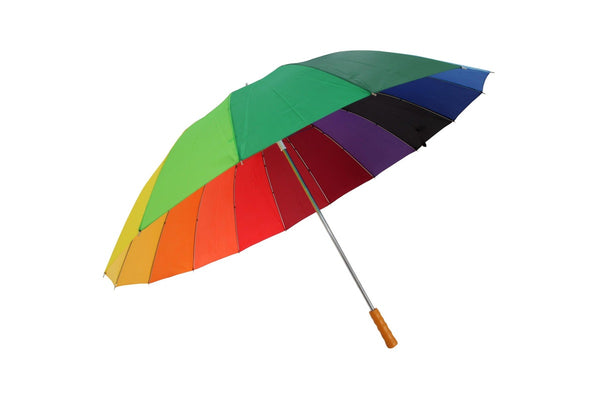 Drizzles Adults Unisex Rainbow Golf Umbrella (Rainbow) (One Size)