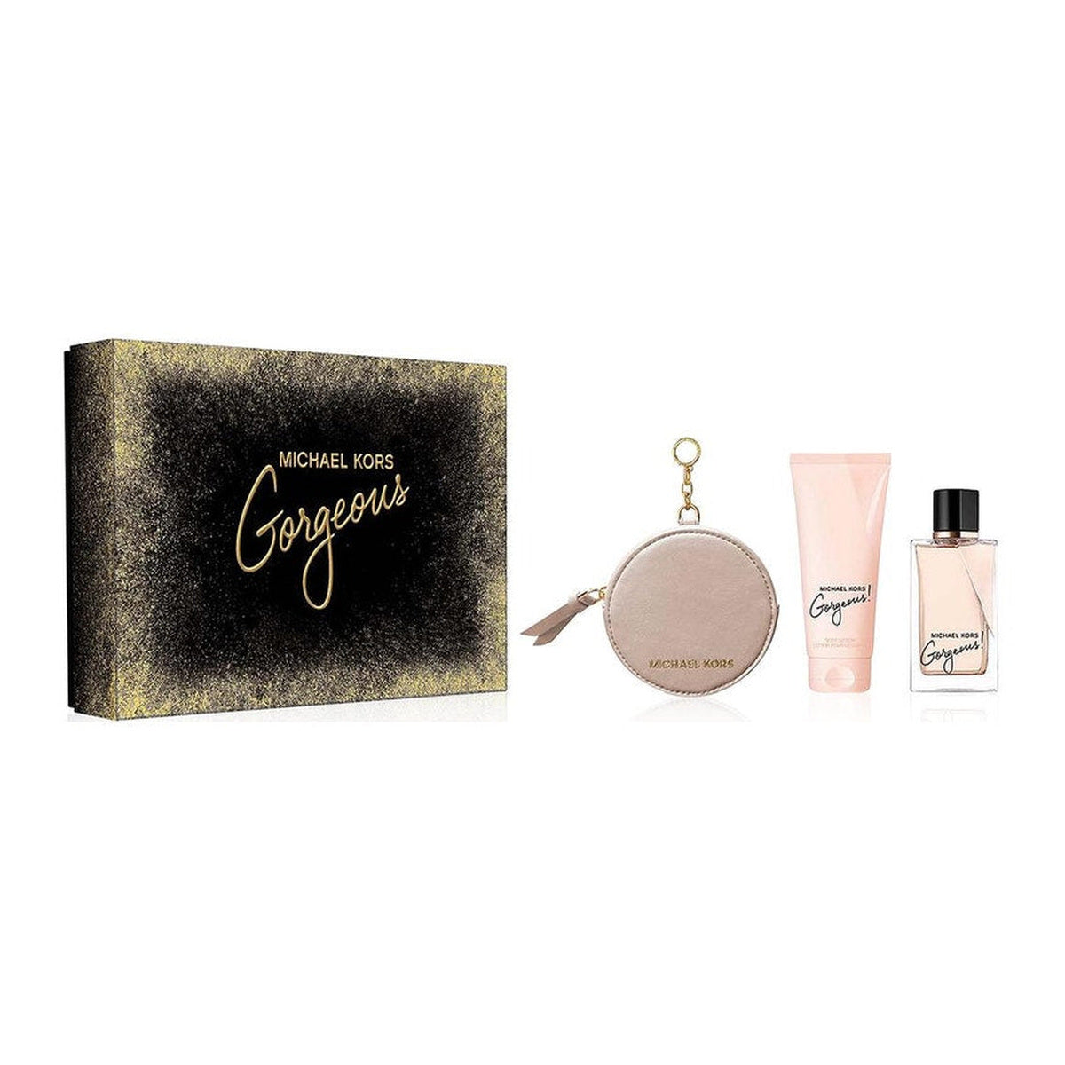 Michael Kors: Gorgeous 3 Piece Gift Set- 100ml EDP, Body Lotion & Purse