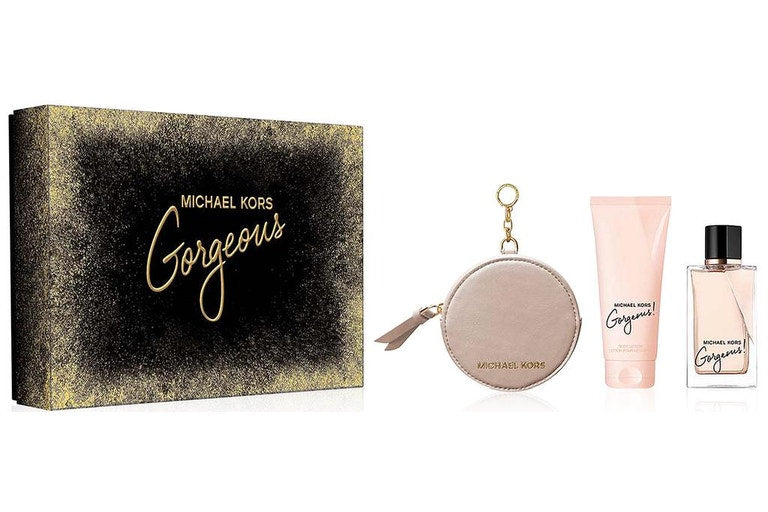 Michael Kors: Gorgeous 3 Piece Gift Set- 100ml EDP, Body Lotion & Purse