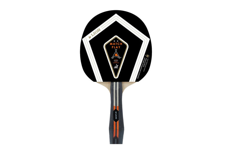 Lion Match Play Table Tennis Bat (Black/Cream/White) (One Size)