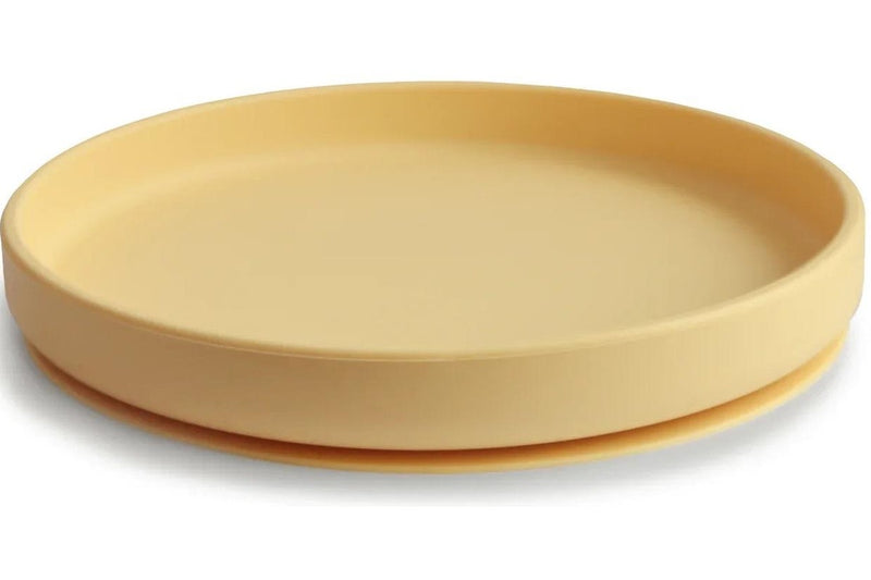 Mushie: Classic Silicone Suction Plate - Pale Daffodil